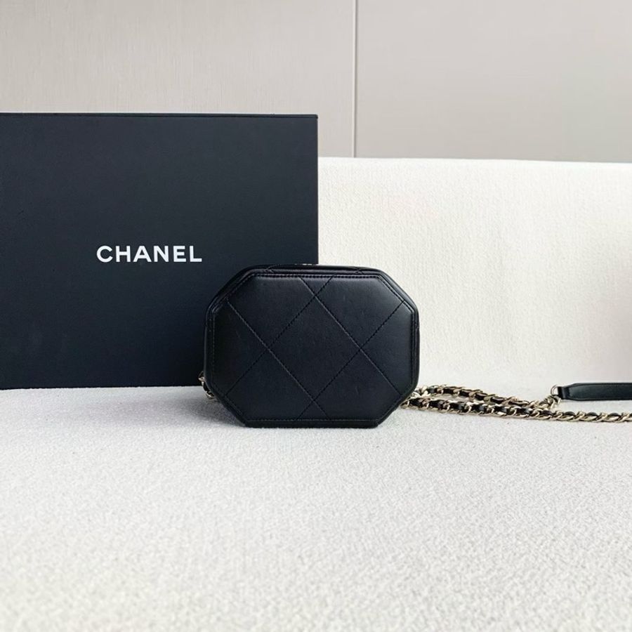 【威選精品】🖤 CHANEL 黑金月光寶盒鏈條包-7