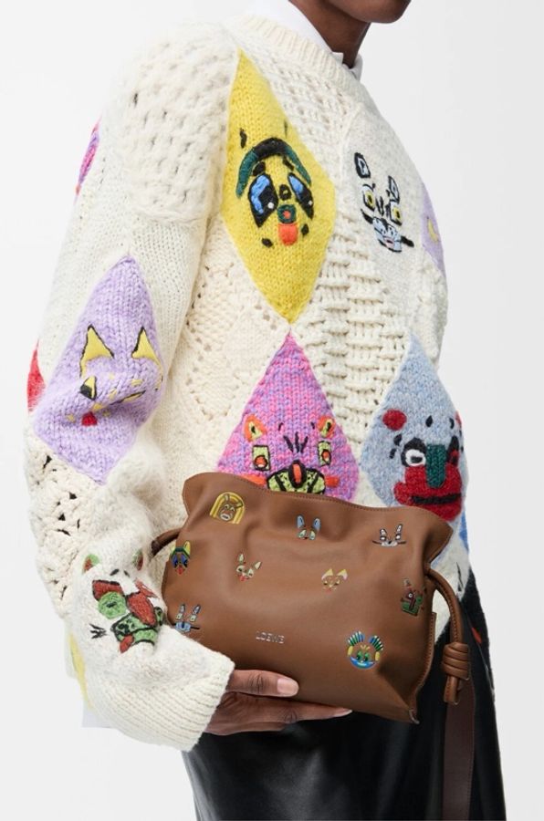 Loewe 女士 LOEWE x Louis Wain 單肩包均碼碼23.9cm*9cm*18cm-2