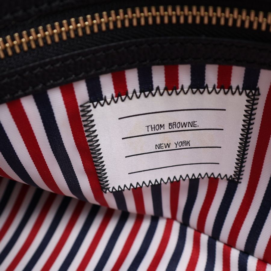 黑色 牛皮 企鵝 兩用包【THOM BROWNE】-5
