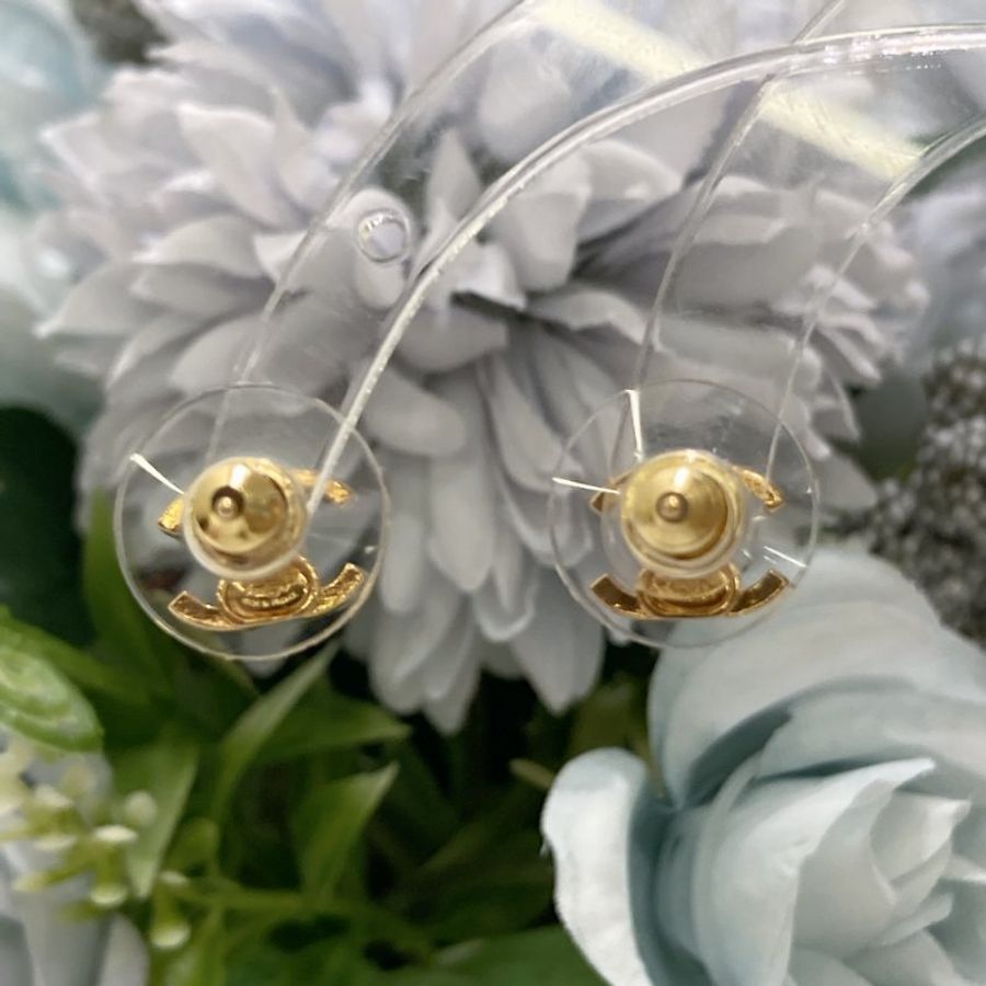 TW4912	Chanel 香奈兒迷你CC字耳環 26p Small CC Logo Earrings 1cm Gold-8