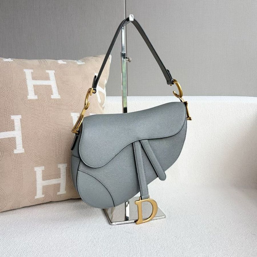 Dior Saddle馬鞍包 灰色  22*22*6 98新配件塵袋-2