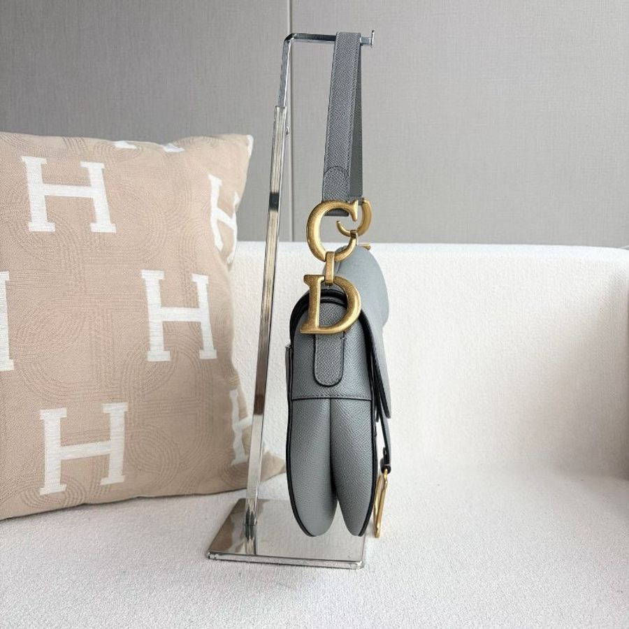 Dior Saddle馬鞍包 灰色  22*22*6 98新配件塵袋-3