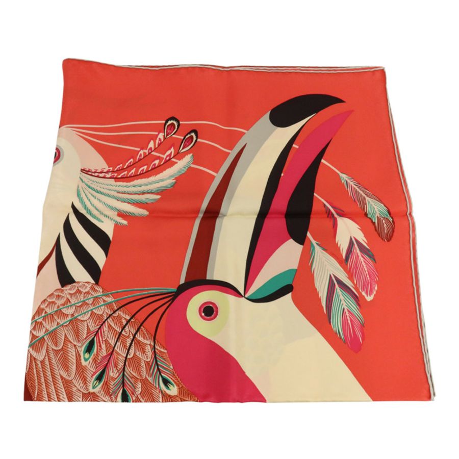 HERMES 絲質Scarf 90x90cm絲巾-1