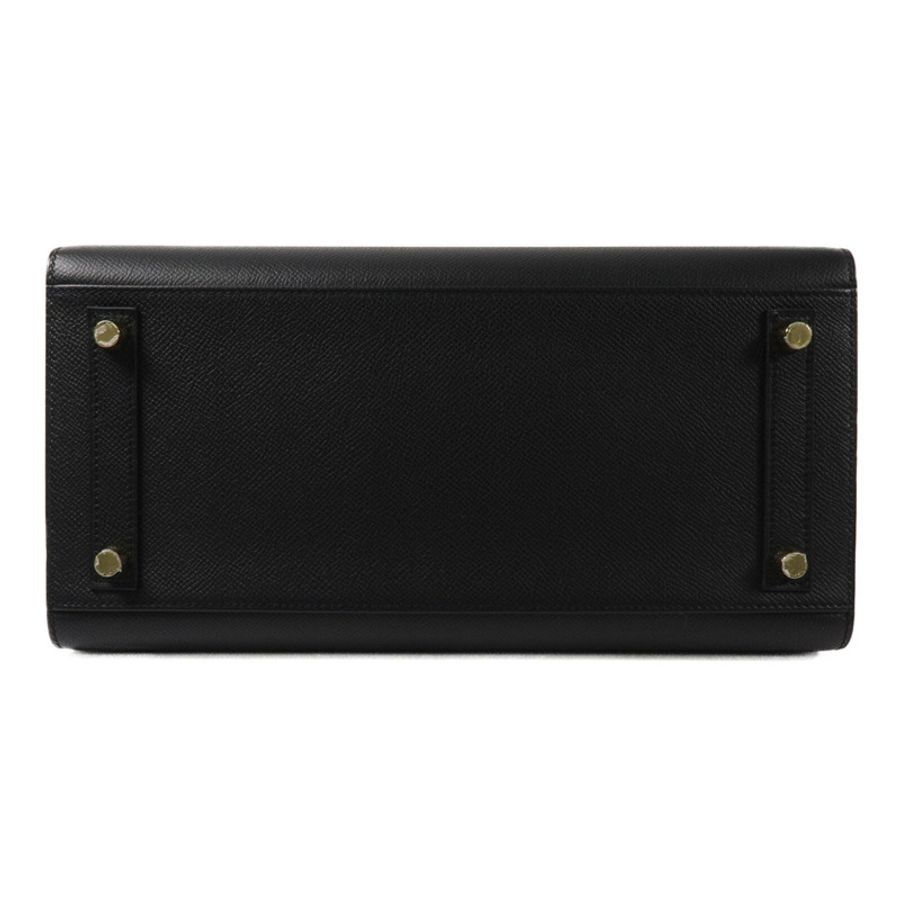 HERMES Epsom皮革Birkin 30手挽袋Noir-3