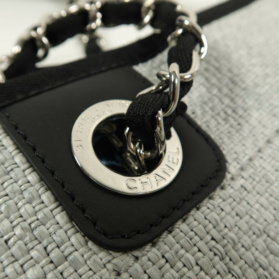 CHANEL Raffia Deauville Medium Tote手挽袋-5