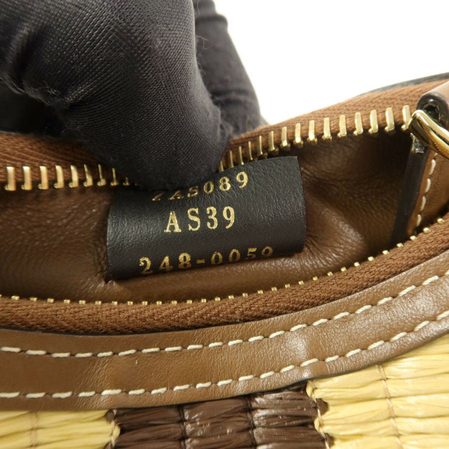 FENDI Raffia Nano Fendigraphy手挽袋-5