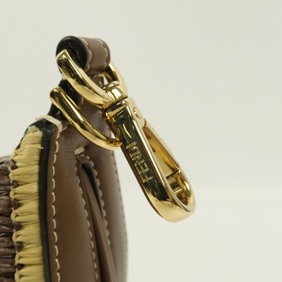 FENDI Raffia Nano Fendigraphy手挽袋-7