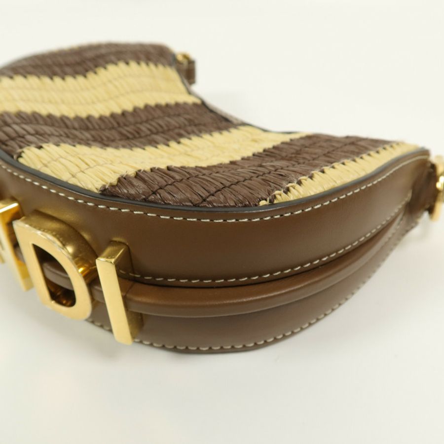 FENDI Raffia Nano Fendigraphy手挽袋-10