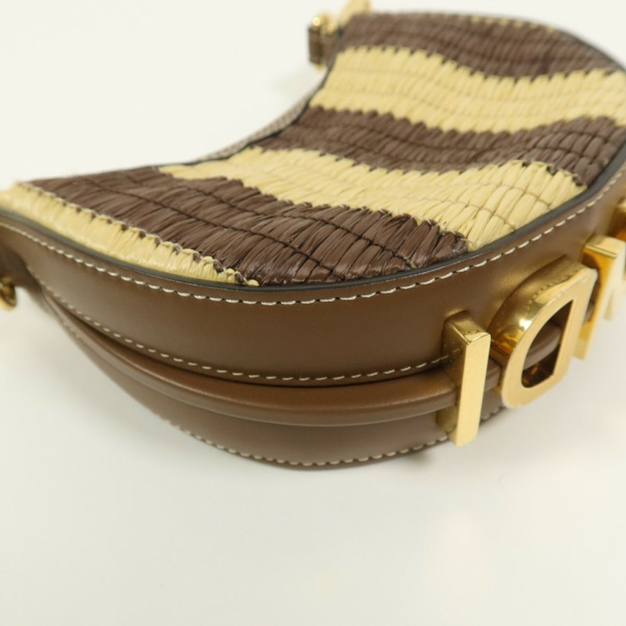 FENDI Raffia Nano Fendigraphy手挽袋-13