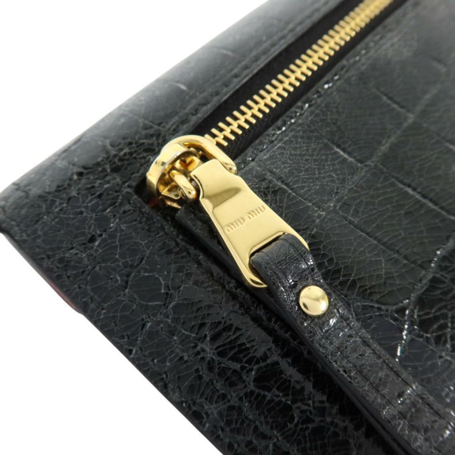 Miu Miu 牛皮皮革Long Wallet金扣長錢包-15