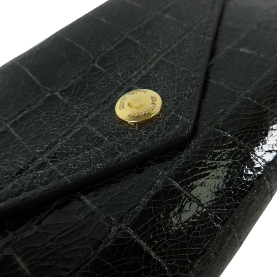 Miu Miu 牛皮皮革Long Wallet金扣長錢包-16
