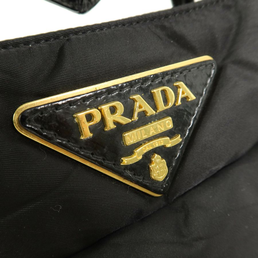 PRADA 尼龍Crispy Nylon Handbag手挽肩背兩用袋-5