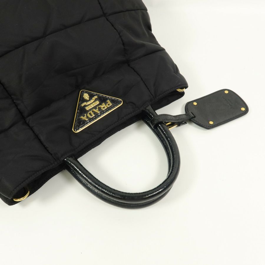 PRADA 尼龍Crispy Nylon Handbag手挽肩背兩用袋-9