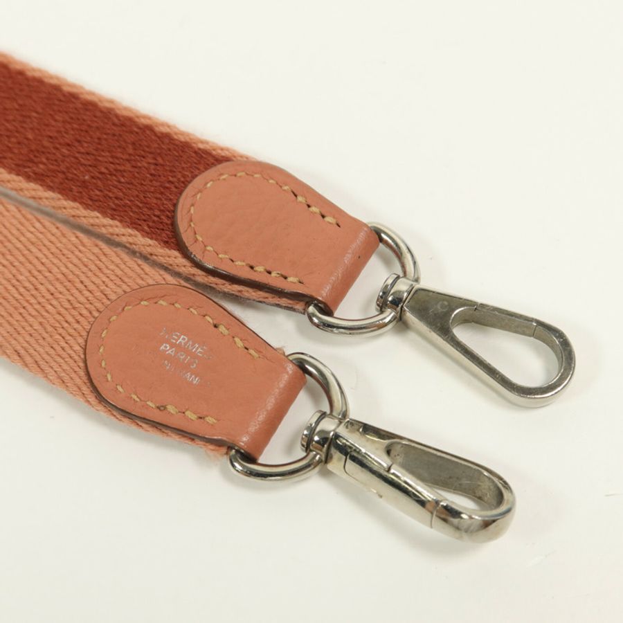 HERMES Clemence皮革Evelyne TPM肩背袋Rose Tea-10