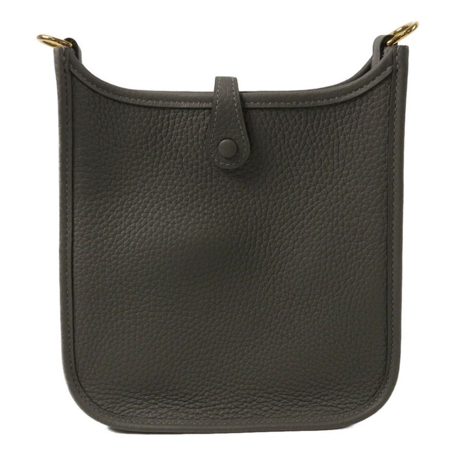HERMES Clemence皮革Evelyne TPM肩背袋Gris Meyer-1
