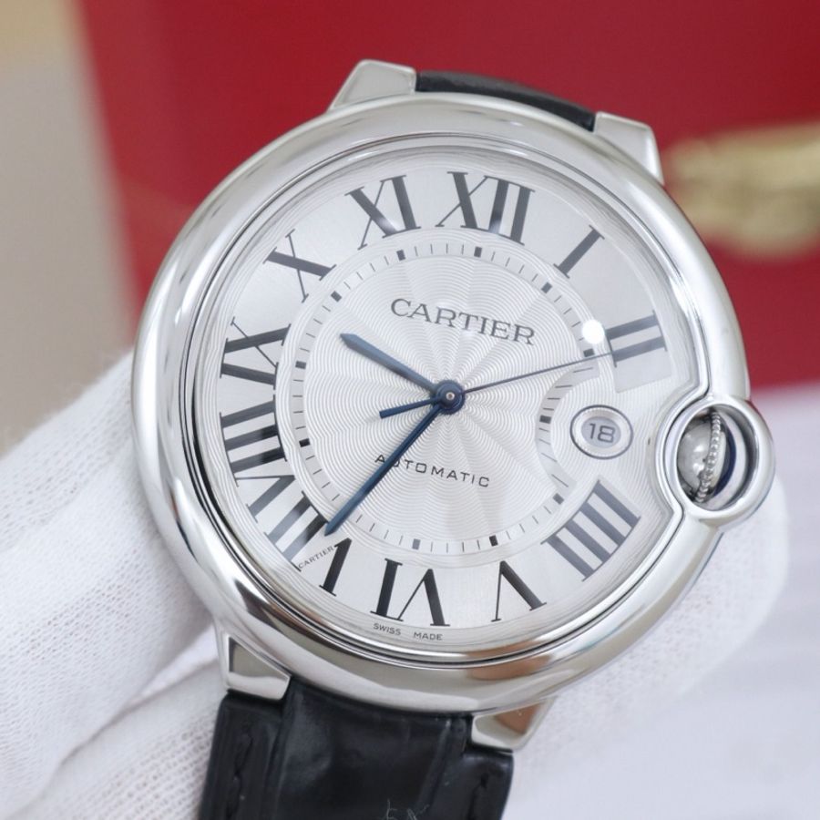 Cartier 卡地亞藍氣球W69016Z4，42mm表徑，男士自動機械表配件盒子證書。-5