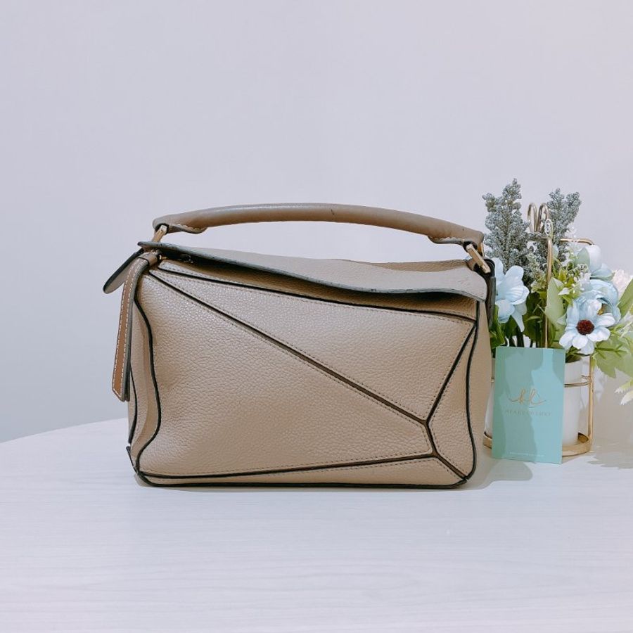 TK2089	羅意威 沙色 肩背包 Loewe Puzzle Medium Bag Sand Color-0