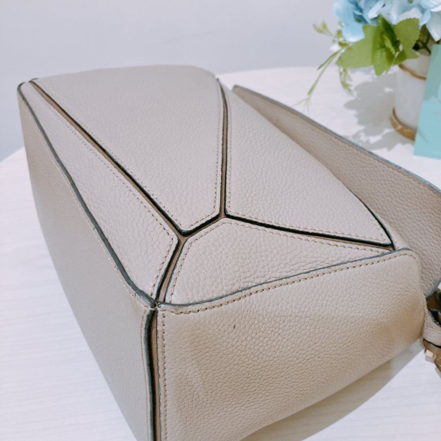TK2089	羅意威 沙色 肩背包 Loewe Puzzle Medium Bag Sand Color-7