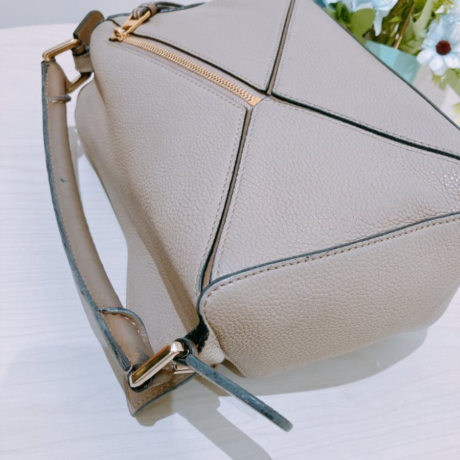 TK2089	羅意威 沙色 肩背包 Loewe Puzzle Medium Bag Sand Color-10