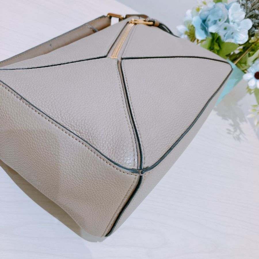 TK2089	羅意威 沙色 肩背包 Loewe Puzzle Medium Bag Sand Color-11