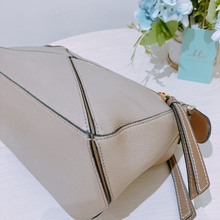 TK2089	羅意威 沙色 肩背包 Loewe Puzzle Medium Bag Sand Color-12