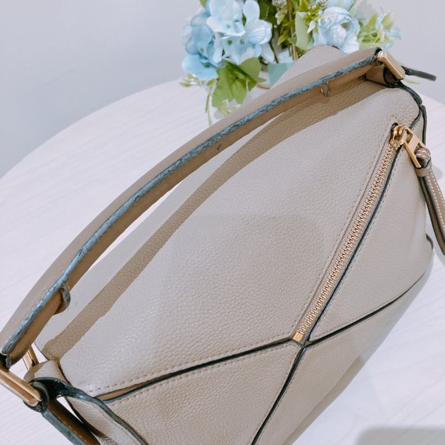 TK2089	羅意威 沙色 肩背包 Loewe Puzzle Medium Bag Sand Color-15