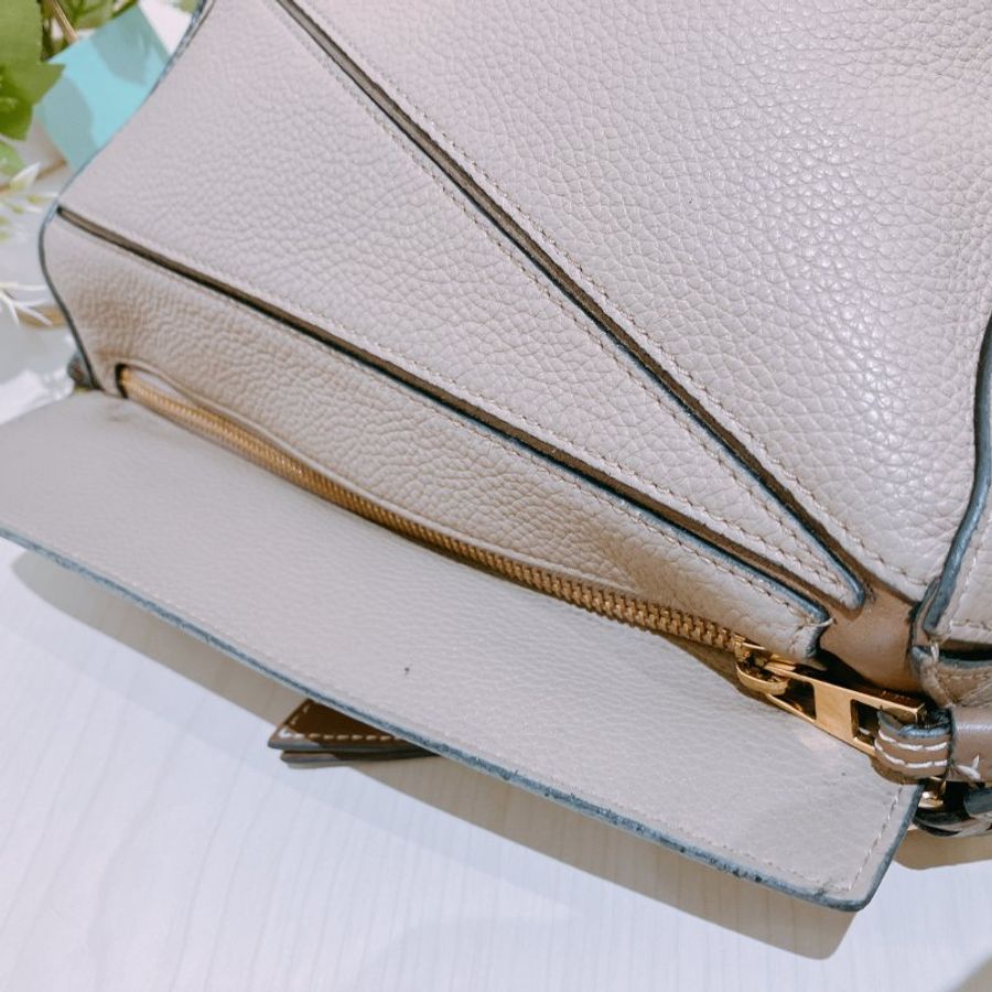 TK2089	羅意威 沙色 肩背包 Loewe Puzzle Medium Bag Sand Color-25