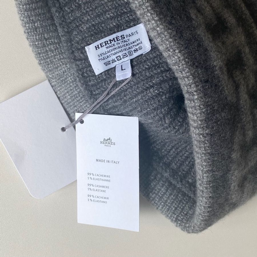 914intheair 『全新全配』Hermes Heaven針織帽 豬鼻子毛帽 克什米爾毛帽 cashmere-5