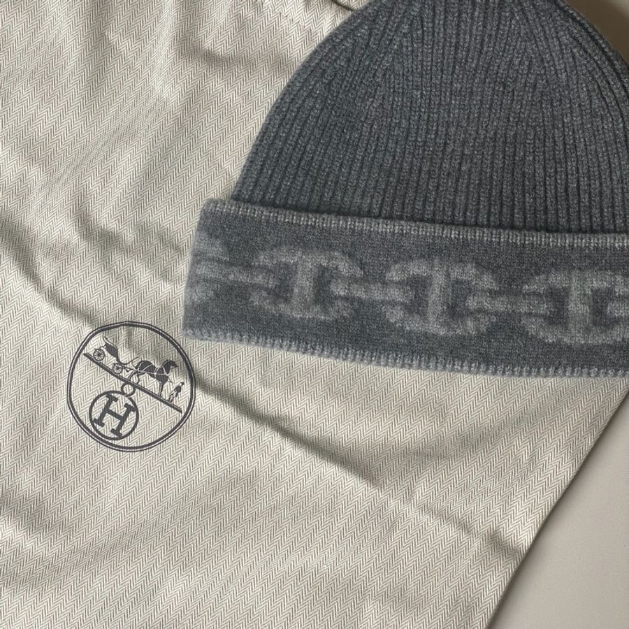 914intheair 『全新全配』Hermes Heaven針織帽 豬鼻子毛帽 克什米爾毛帽 cashmere-6