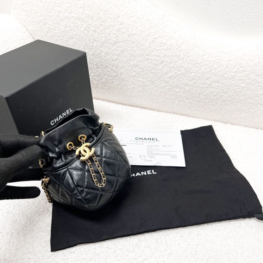 Chanel mini drawstring CC Bucket-0