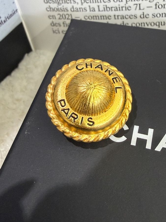 98新Chanel Vintage Earring 香奈兒中古耳夾耳環-2