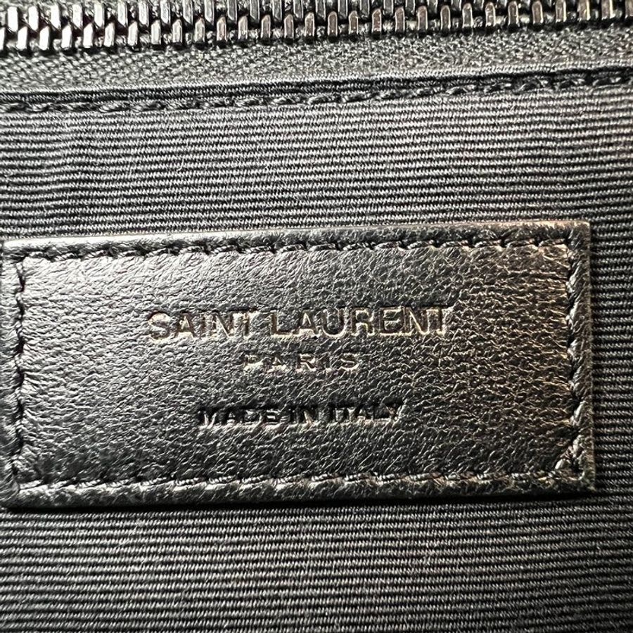 🖤 鑒定師的收藏 🖤 聖羅蘭 YSL Niki 油蠟牛皮鍊帶翻蓋包 黑銀 Saint Laurent YSL Niki Medium｜YSL 經典人氣款-20