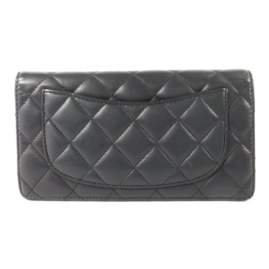 CHANEL 羊皮皮革Long Bifold Wallet長錢包-1