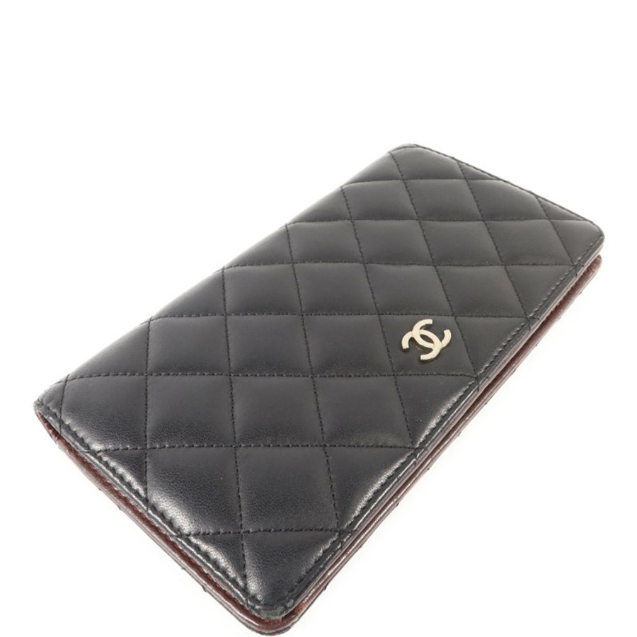 CHANEL 羊皮皮革Long Bifold Wallet長錢包-2