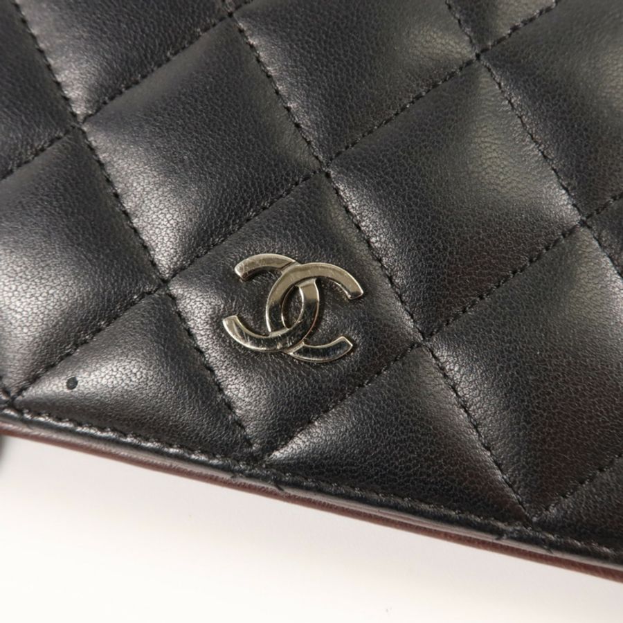 CHANEL 羊皮皮革Long Bifold Wallet長錢包-10
