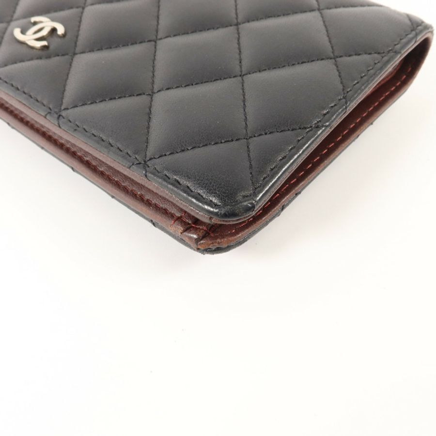 CHANEL 羊皮皮革Long Bifold Wallet長錢包-11