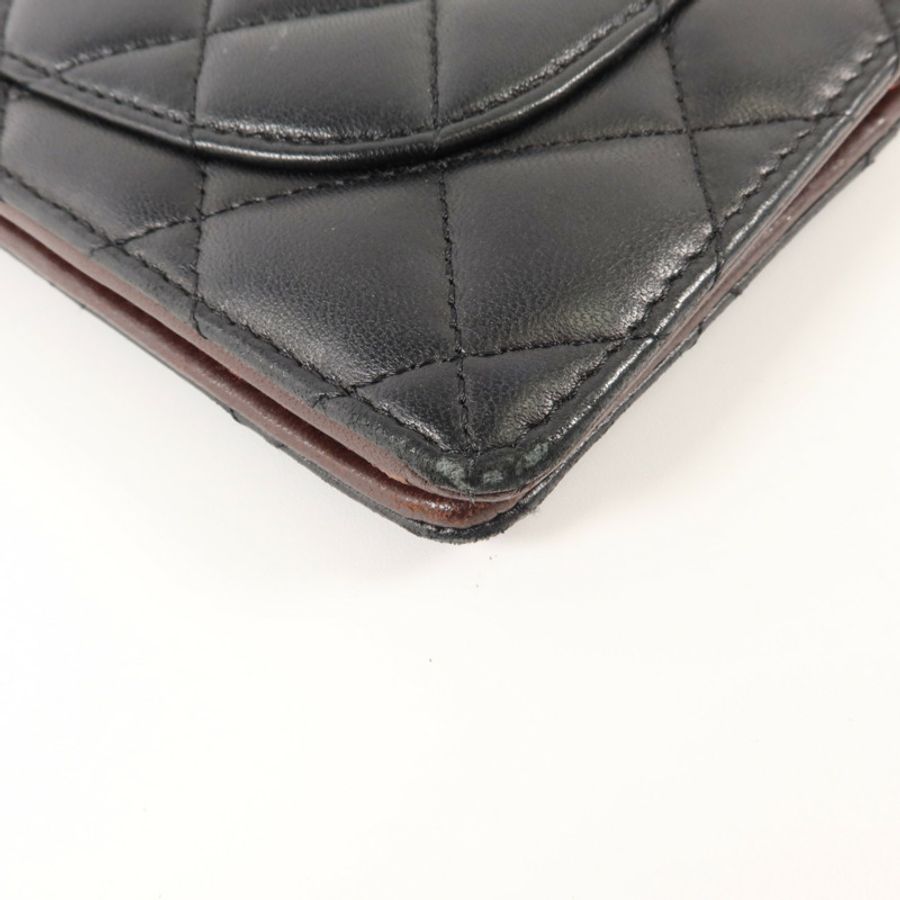 CHANEL 羊皮皮革Long Bifold Wallet長錢包-13