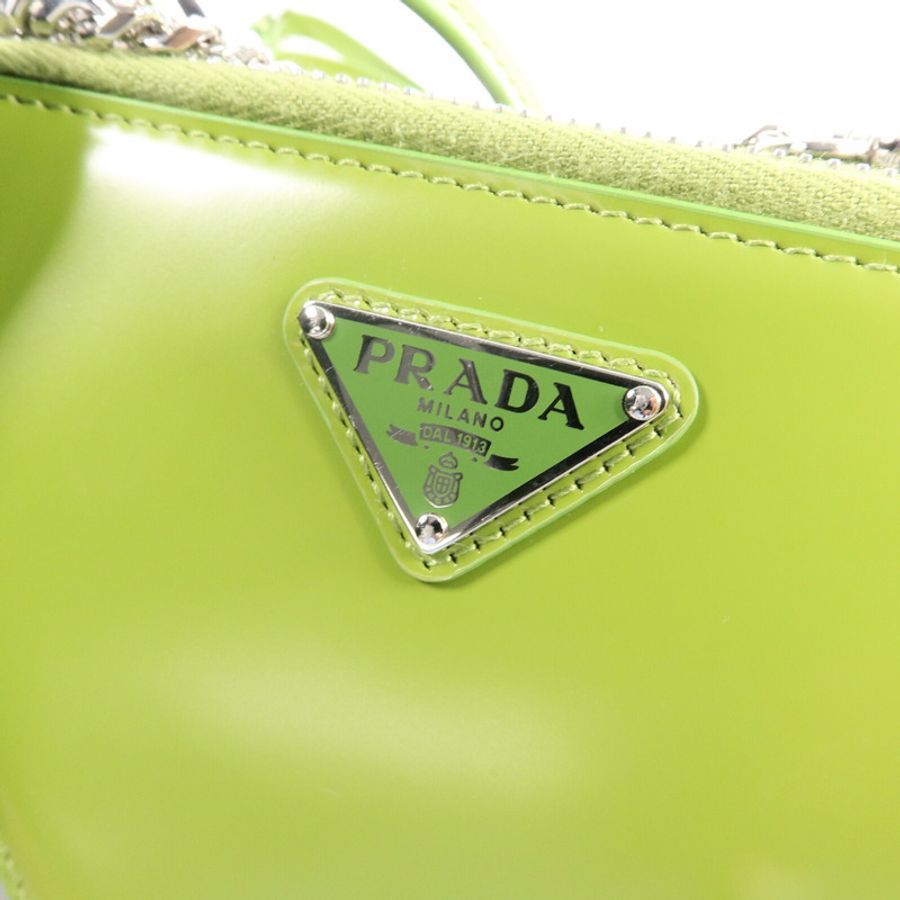 PRADA 牛皮皮革Mini Contenitori鏈帶手挽肩背兩用袋-6