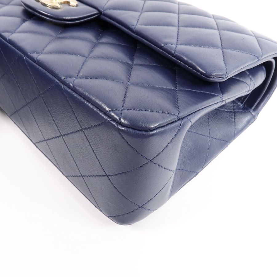 CHANEL 羊皮皮革Classic 25鏈帶手挽肩背兩用袋-10