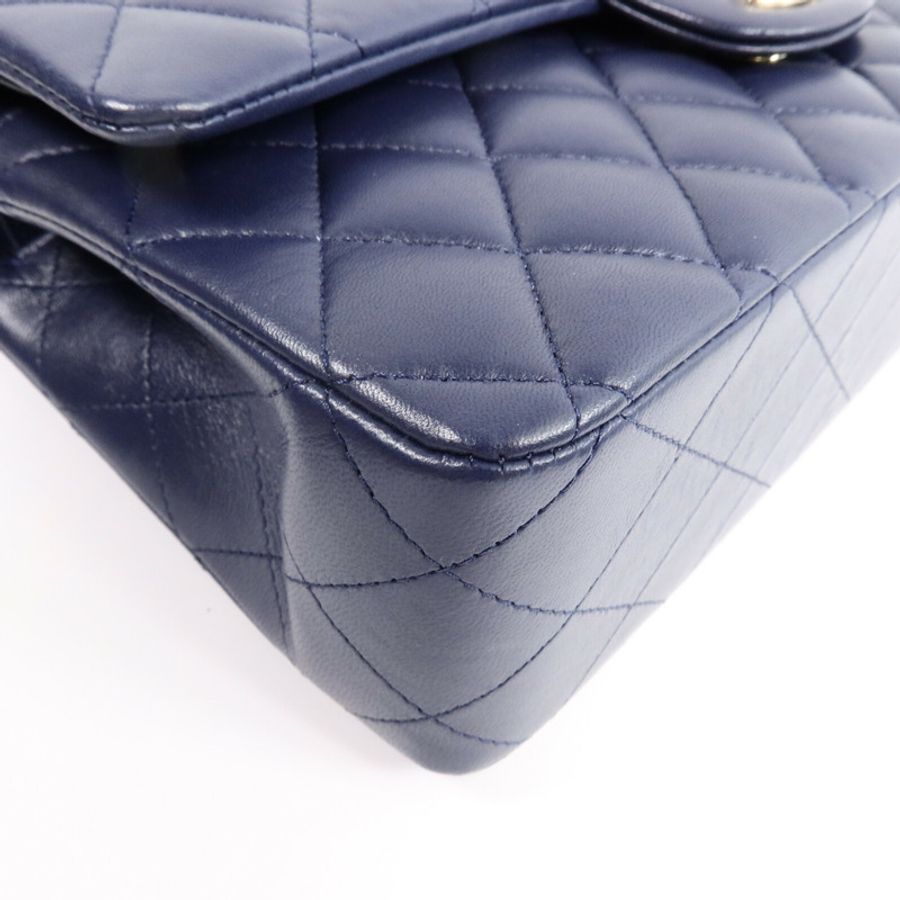 CHANEL 羊皮皮革Classic 25鏈帶手挽肩背兩用袋-11