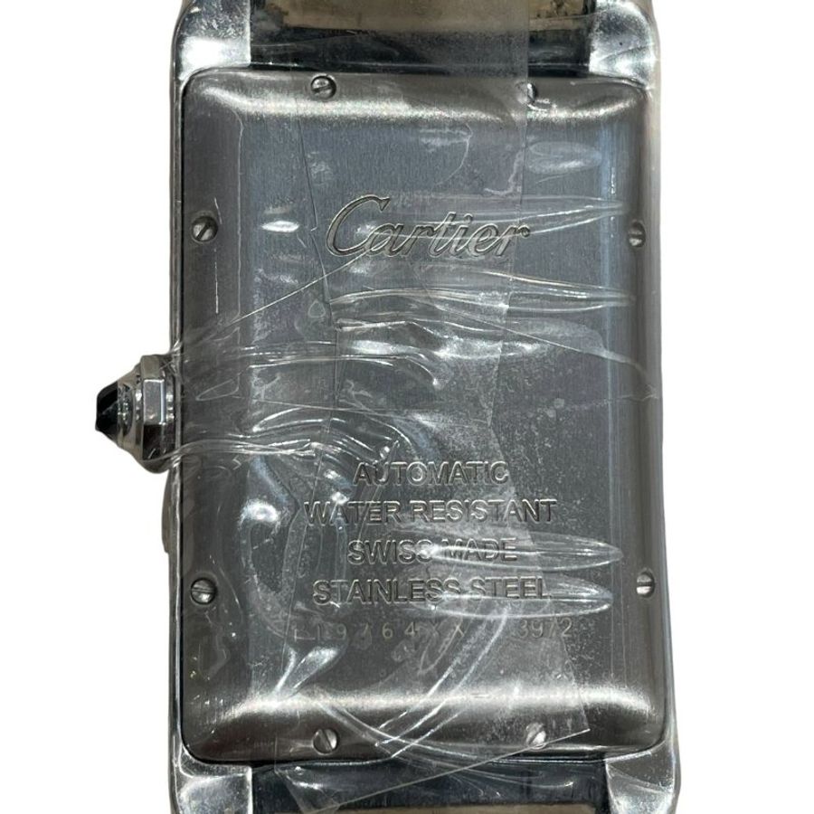 CARTIER 卡地亞 TANK AMÉRICAINE 腕表 自動上鍊 SS 白色文字盤-3