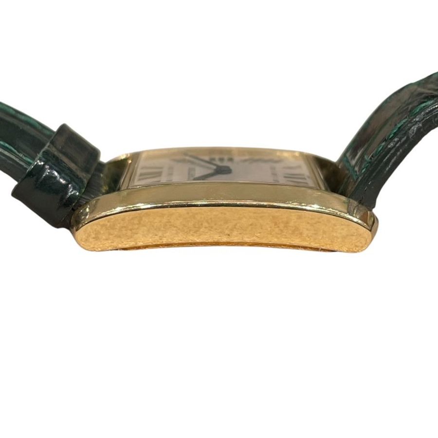 CARTIER 卡地亞 TANK FRANÇAISE 腕表 石英機芯 K18YG 白色文字盤-4