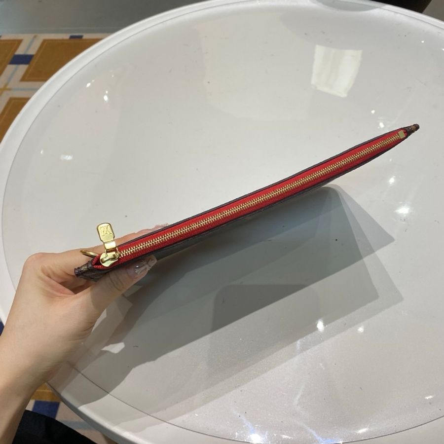 LV路易威登neverfull中号红色内里单肩购物袋手提包 31*28*16cm-15