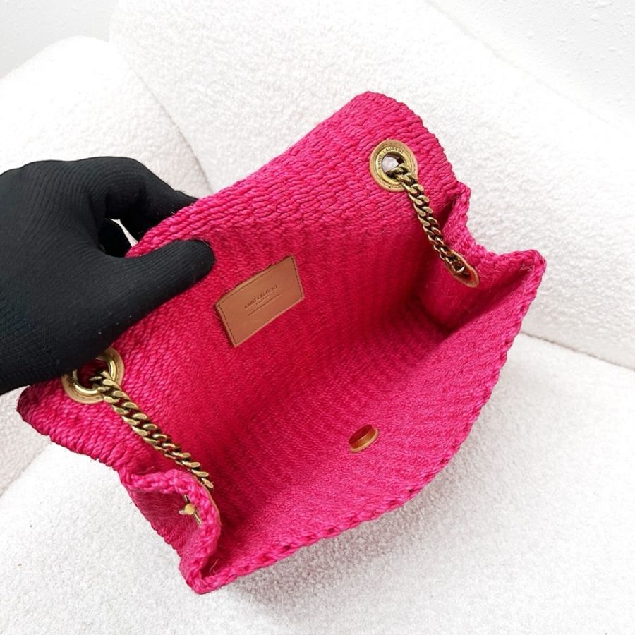 YSL Kate Raffia Shoulder Bag-2