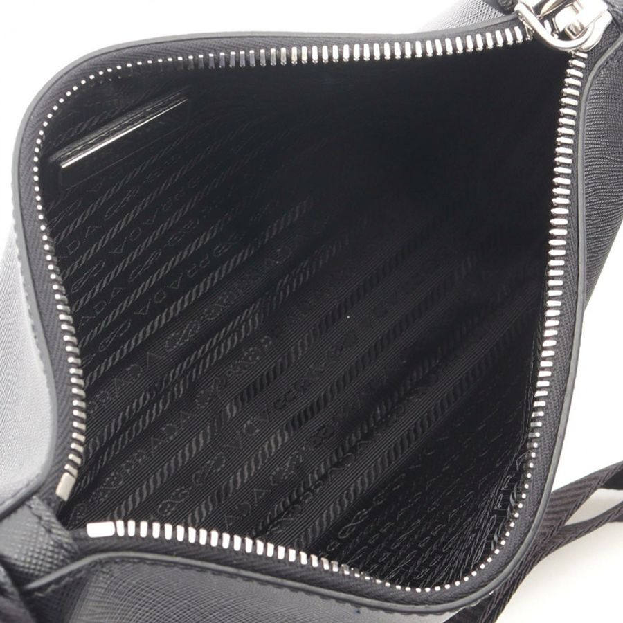 PRADA SAFFIANO TRAVEL 肩斜背包 Z2F0002 A 黑色皮革 全新 男女通用-2