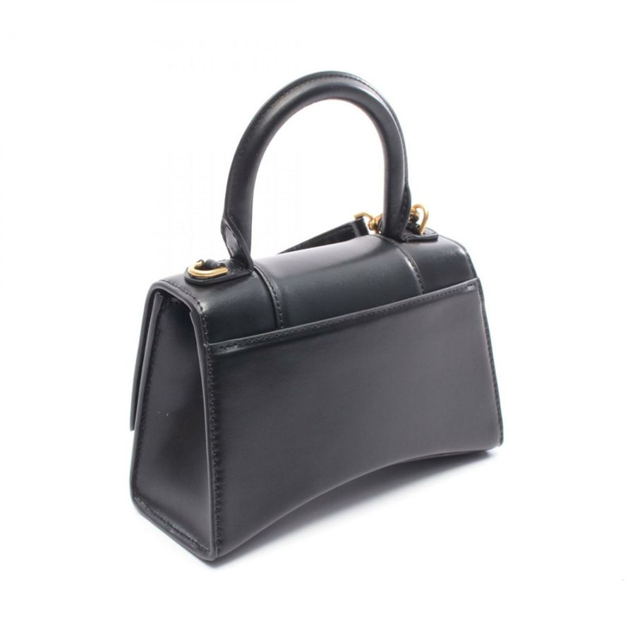 BALENCIAGA HOURGLASS XS 斜背包 5928331QJ4M1000 黑色皮革 全新 BK-1