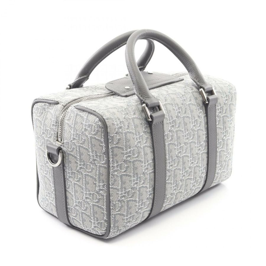 Christian Dior LINGOT26 Rango Oblique 2Way 單肩手提包帆布灰色二手-1
