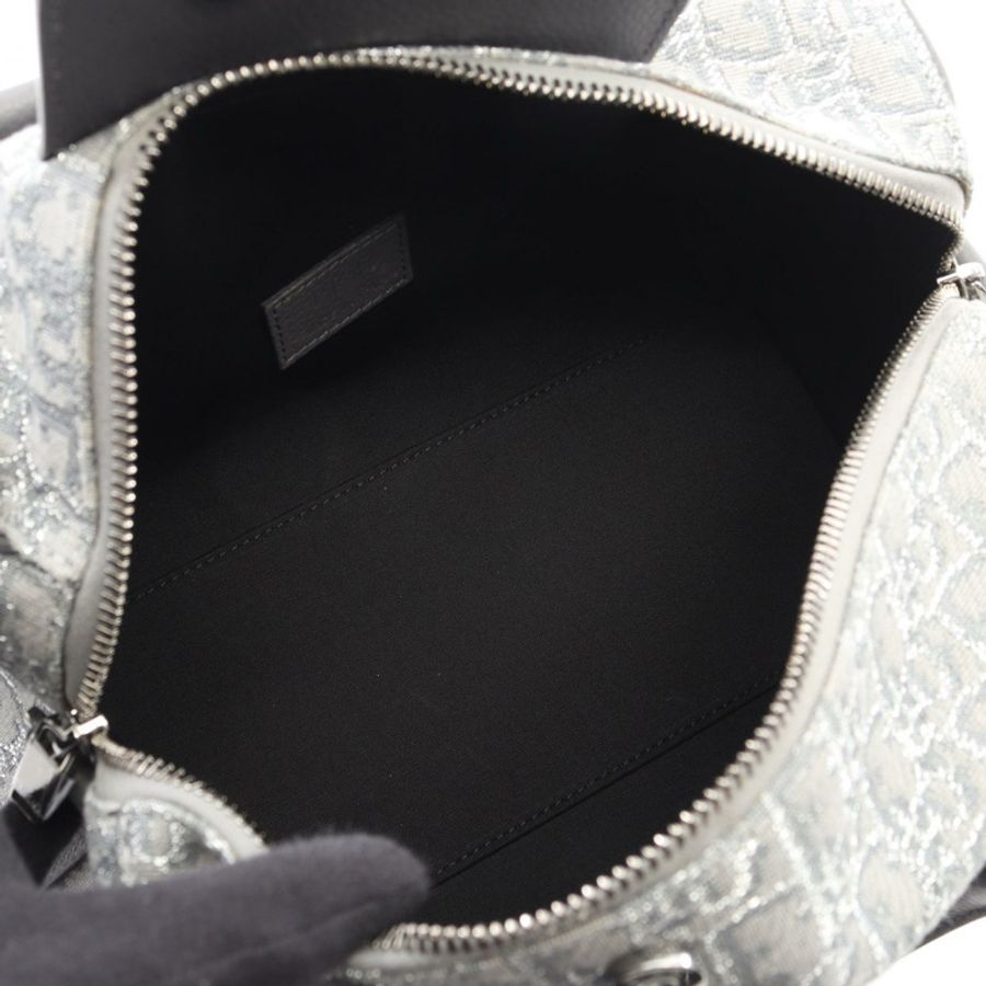 Christian Dior LINGOT26 Rango Oblique 2Way 單肩手提包帆布灰色二手-2