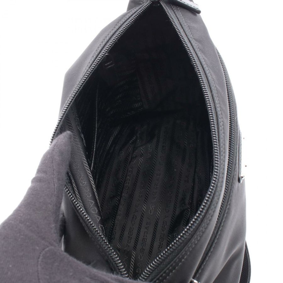 PRADA VELA 單肩包 1BC421VD1MRV44F0002 尼龍皮革 黑色 全新 女士-2