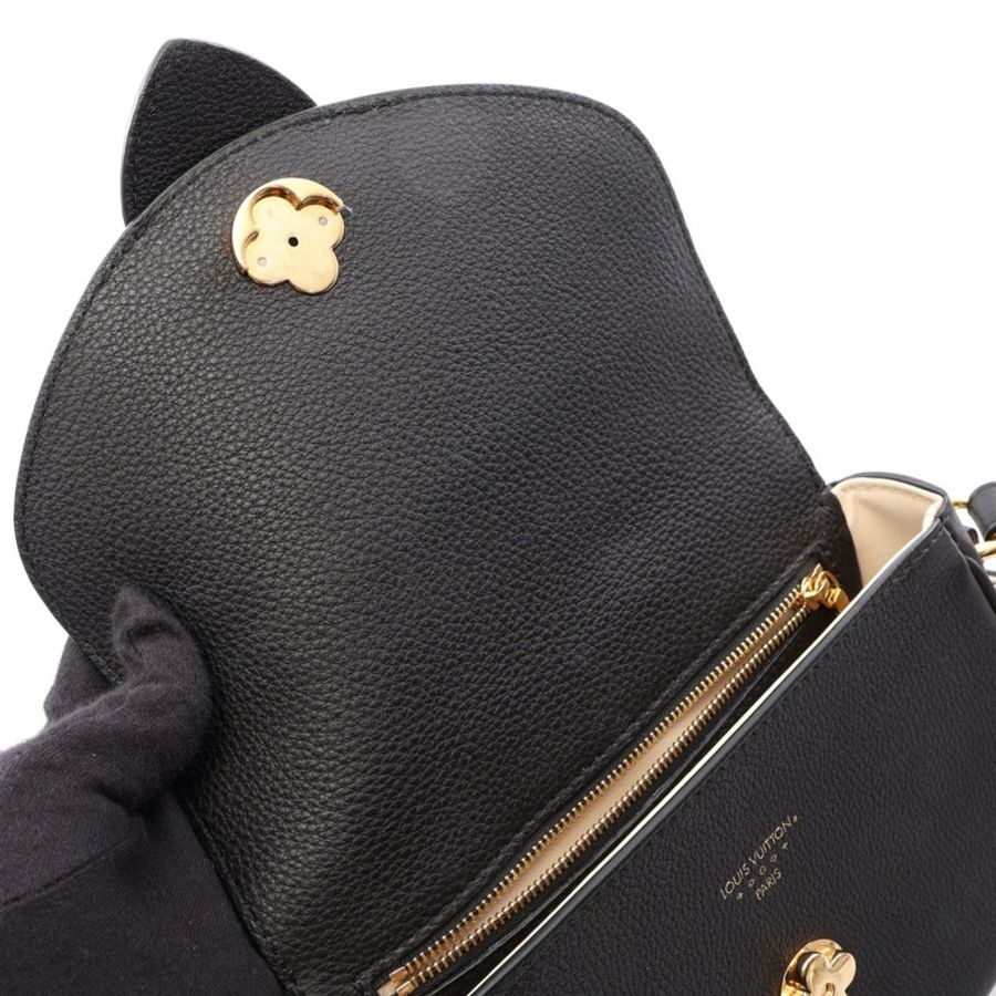 路易威登 LV Pont Neuf Soft PM 單肩包 M58727 黑色皮革二手-5
